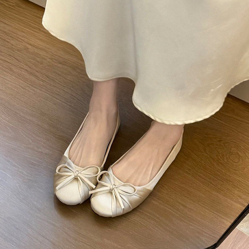 Espadrille Slip On - Nouvelles Chaussures Plates à Nœud Papillon