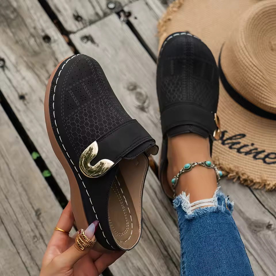 Espadrille Slip On - Mules confortables pour femmes, chaussures plates