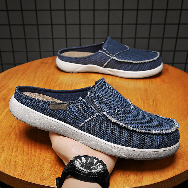 Espadrille Slip On - Toile sans lacet demi chaussures pour