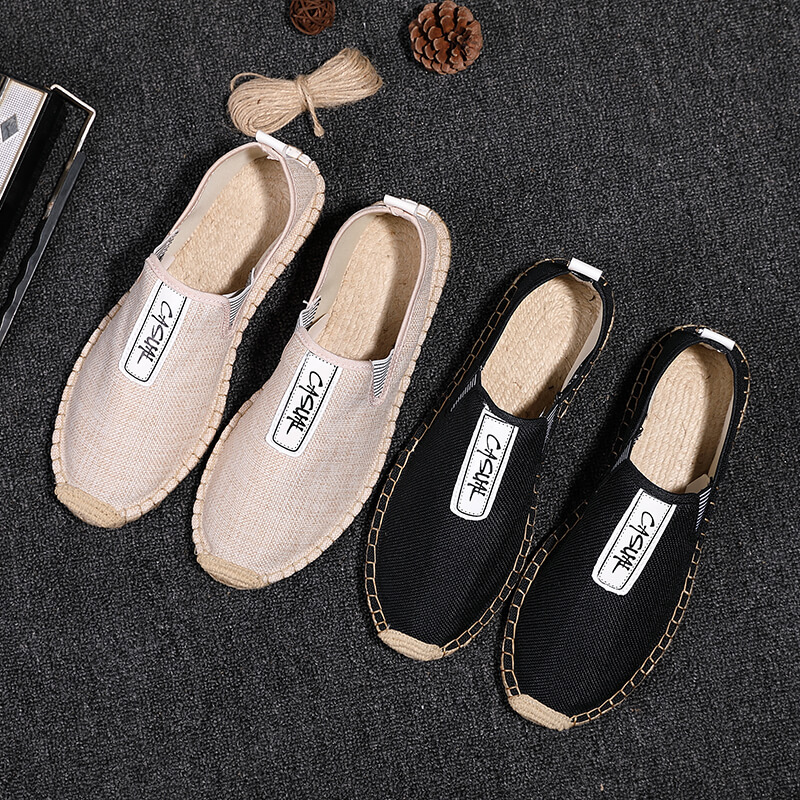 Espadrille Slip On - Chaussures décontractées en lin pour homme,