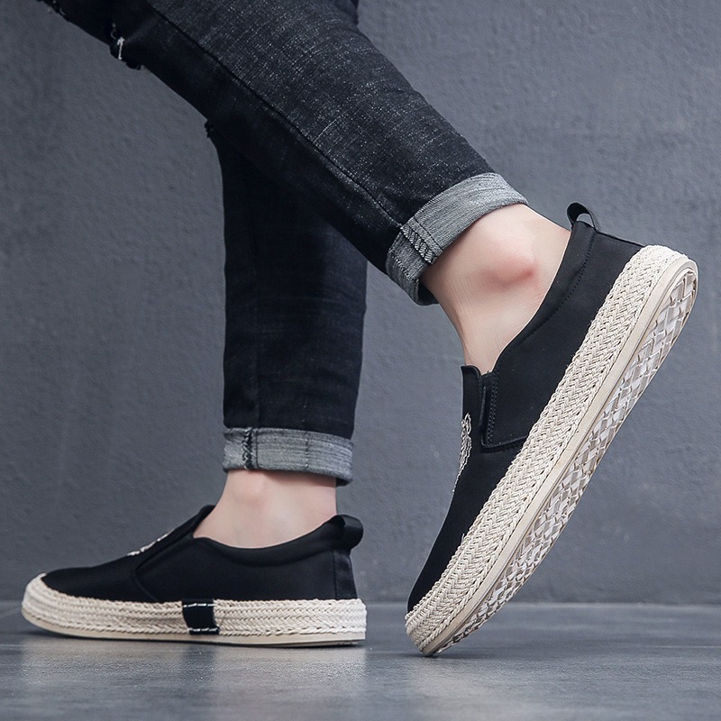 Chaussures respirantes noires  - Espadrille Slip On avis et prix