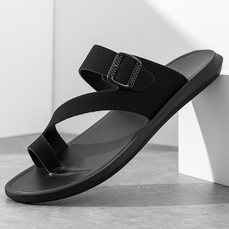 Nouvelles sandales d'été 2026  - Flip Flop Leather Men avis et prix