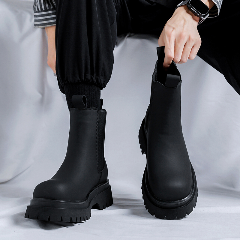 Bottes Chelsea montantes noire - Espadrille Slip On avis et prix