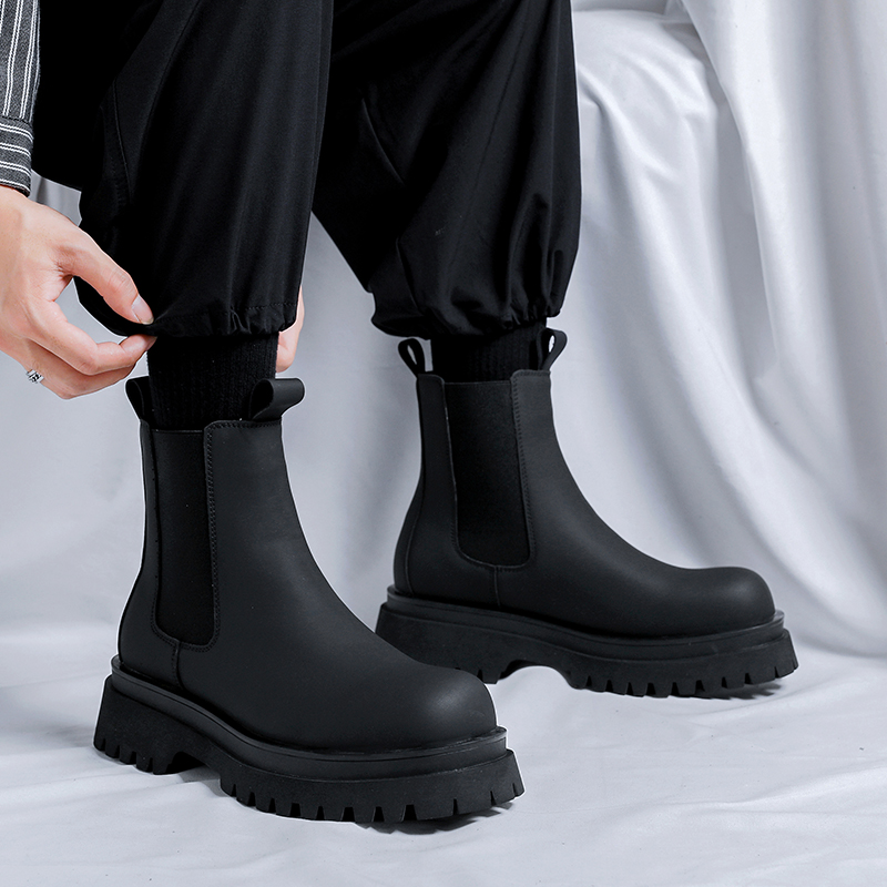 Bottes Chelsea montantes noire - Espadrille Slip On avis et prix