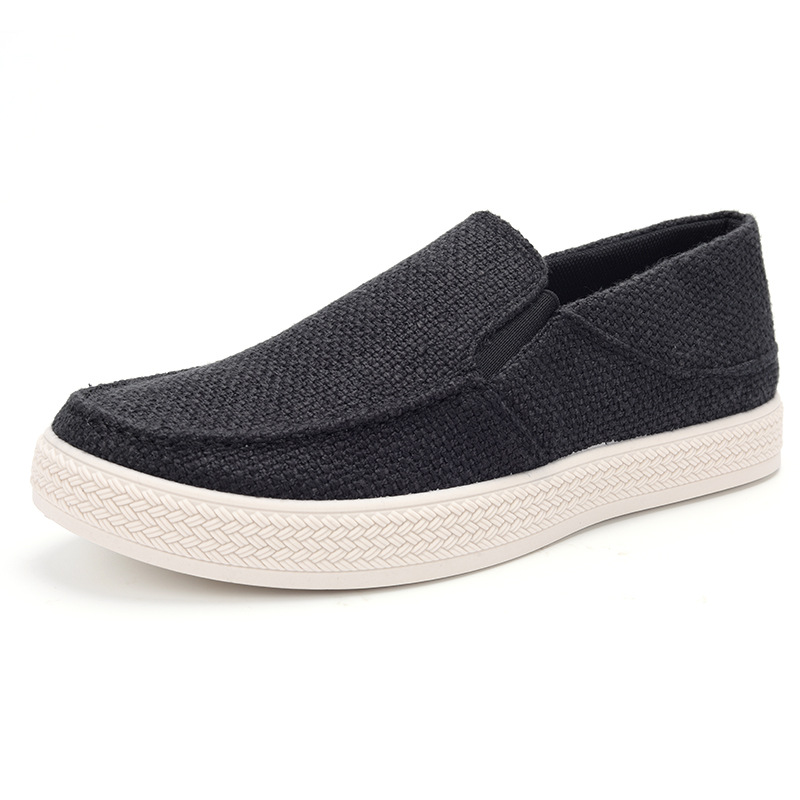 Mocassins en lin pour hommes,  - Espadrille Slip On avis et prix