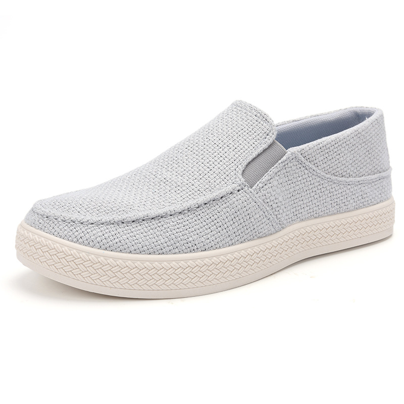 Mocassins en lin pour hommes,  - Espadrille Slip On avis et prix
